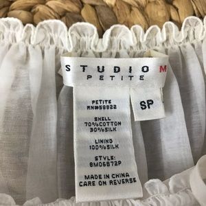 DROP SHOULDER RUFFLE BLOUSE TURN BACK TIME